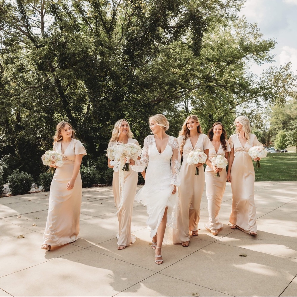 Show me your MuMu Bridesmaid dress Champagne
